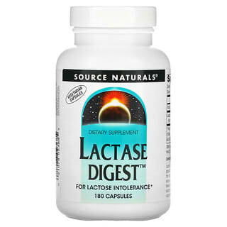 Source Naturals, Lactase Digest（ラクターゼダイジェスト）、180粒