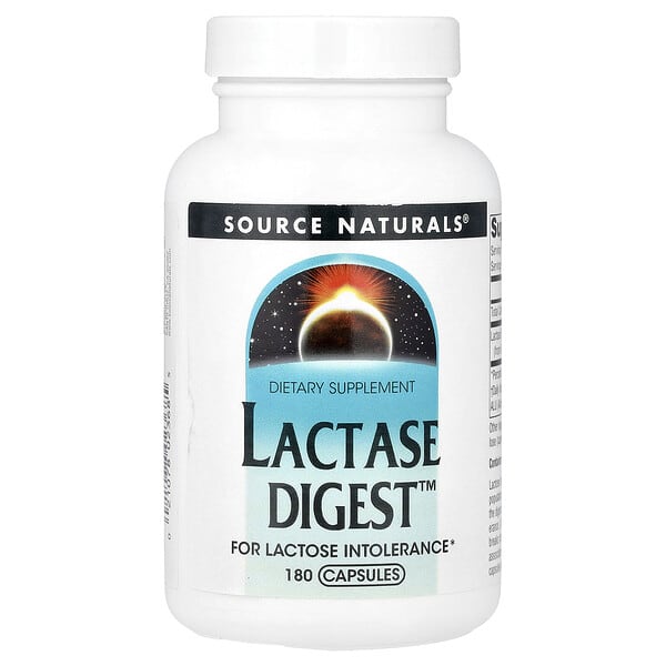 Source Naturals, LACTASE DIGEST™，180 粒膠囊（每粒 90 毫克）
