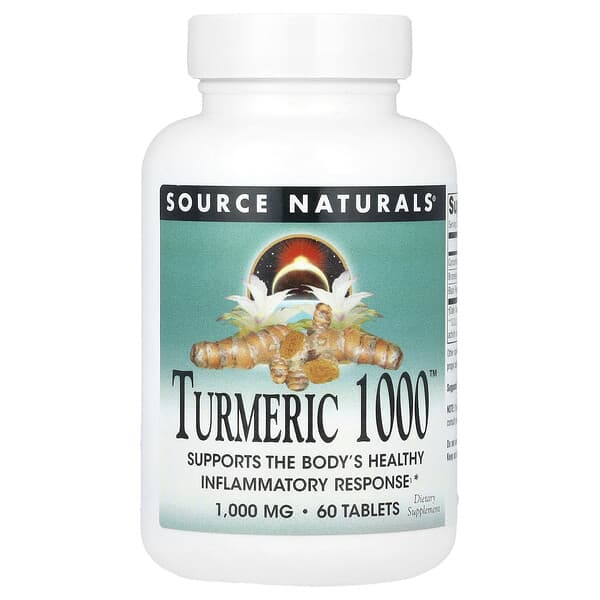 Source Naturals Turmeric 1000™, 1,000 mg, 60 Tablets