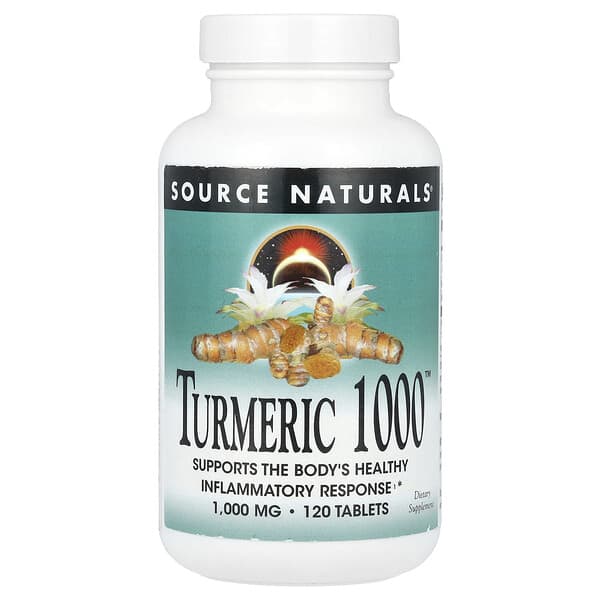 Source Naturals Turmeric 1000™, 1,000 mg, 120 Tablets