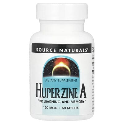 Source Naturals, Huperzine A, 100 mcg , 60 Tablets