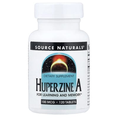 Source Naturals, Huperzine Supplement, 100 mcg, 120 Tablets