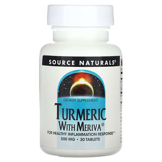 Source Naturals, Curcuma et Meriva, 500 mg, 30 comprimés