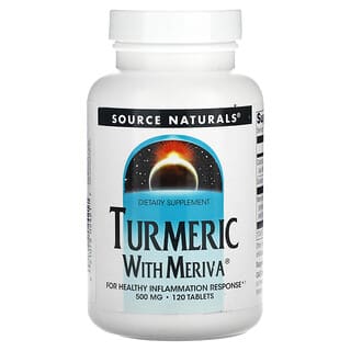 Source Naturals, Curcuma et Meriva, 500 mg, 120 comprimés