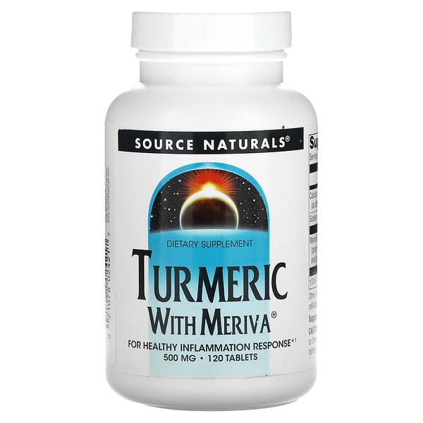 Source Naturals, Cúrcuma con Meriva, 500 mg, 120 comprimidos