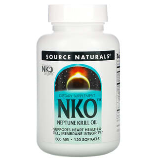 Source Naturals, NKO, Neptune Krill Oil, 500mg, 120 Cápsulas Moles