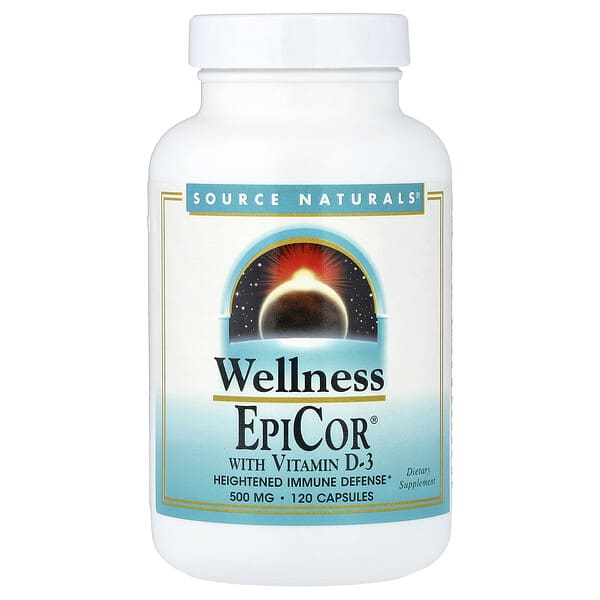 EpiCor® with Vitamin D-3, 500 mg, 120 Capsules