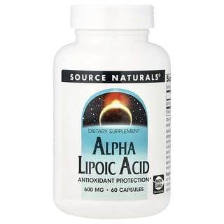 Source Naturals, Acid alfa lipoic, 600 mg, 60 capsule