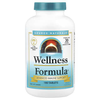 Source Naturals, Wellness Formula®, 면역력 강화, 180정