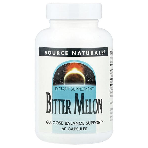 Source Naturals, 苦瓜补充胶囊，60粒