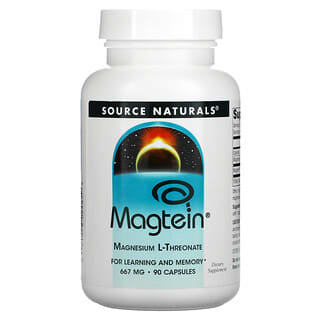 Source Naturals, Magtein, Magnesium L-Threonate, 667 mg, 90 Capsules