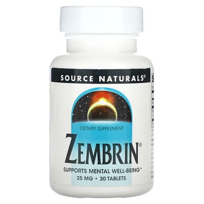 Source Naturals, Zembrin, 25 mg, 30 Tablets