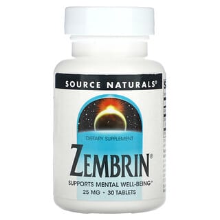 Source Naturals, Zembrin, 25 mg, 30 Tablets