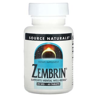 Source Naturals, Zembrin, 25 mg, 60 Tablets