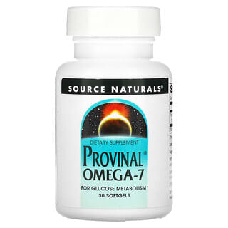 Source Naturals, Provinal, Omega-7, 30 cápsulas blandas