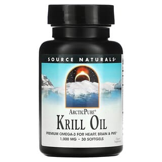 Source Naturals, ArcticPure, масло криля, 1000 мг, 30 капсул