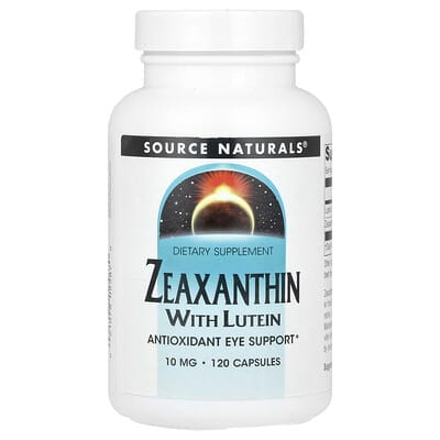 Source Naturals, Zeaxanthin with Lutein, 10 mg, 120 Capsules