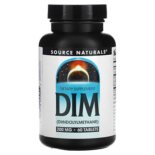 Source Naturals, DIM, 200 mg, 60 Tablets
