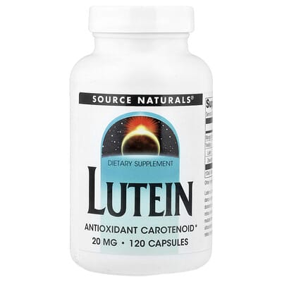 Source Naturals, Lutein, 20 mg, 120 Capsules