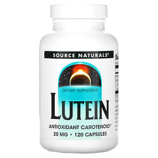 Source Naturals, Luteína, 20 mg, 120 Cápsulas