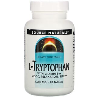 Source Naturals, L-Tryptophan, 1,000 mg, 90 Tablets