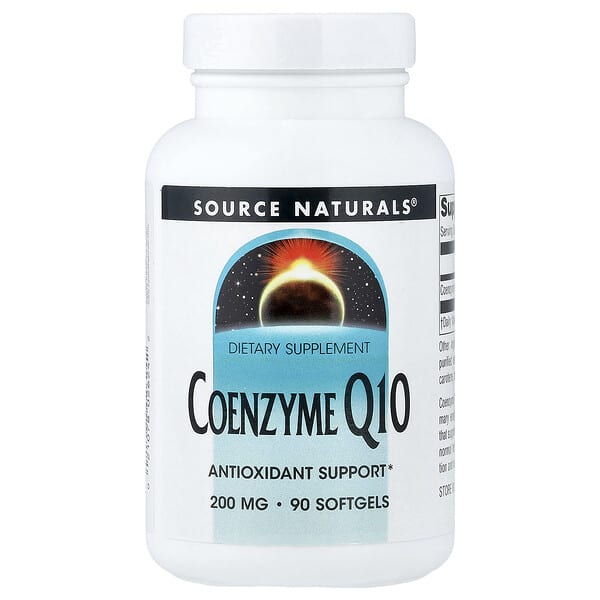 Source Naturals, Coenzyme Q10, 200 mg, 90 Softgels — product photo 1