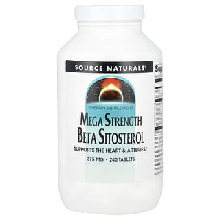 Source Naturals, Mega Strength 베타 시토스테롤, 375mg, 240정