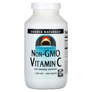 Source Naturals, Vitamina C Não Modificada Geneticamente, 1.000 mg, 240 Comprimidos