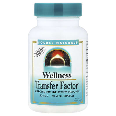Source Naturals, Wellness Transfer Factor™, 125 mg, 60 Vegi Capsules