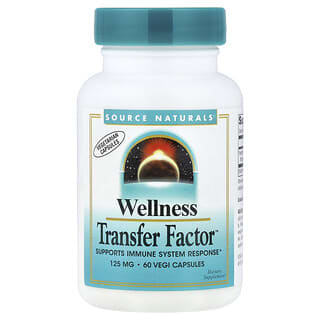 Source Naturals, Wellness Transfer Factor, 125 mg, 60 cápsulas vegetales