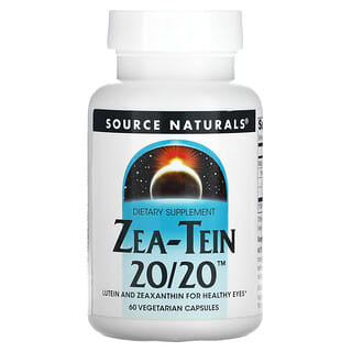 Source Naturals, Zea-Tein 20/20 葉黃素和玉米黃質，60 粒素食膠囊