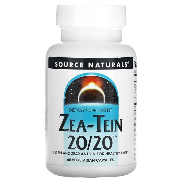 Source Naturals, Zea-Tein 20/20 葉黃素和玉米黃質，60 粒素食膠囊