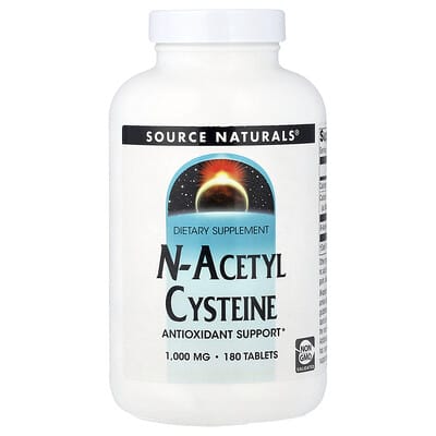 Source Naturals, N-Acetyl Cysteine, 1,000 mcg, 180 Tablets
