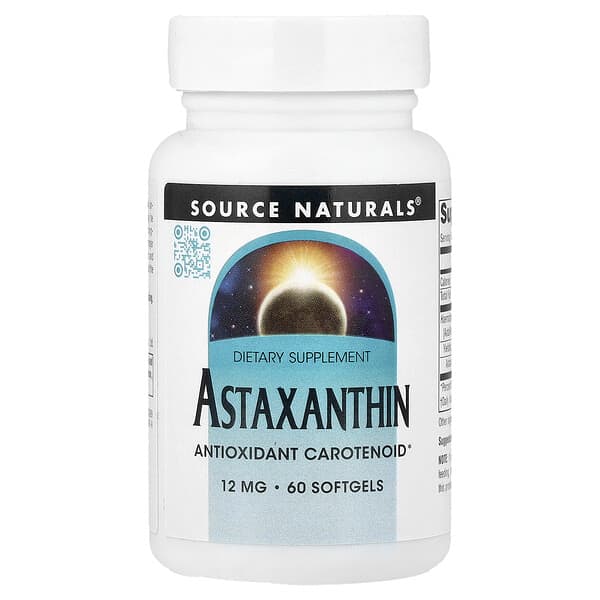 Source Naturals（ソースナチュラルズ）, アスタキサンチン、ソフトジェル60粒