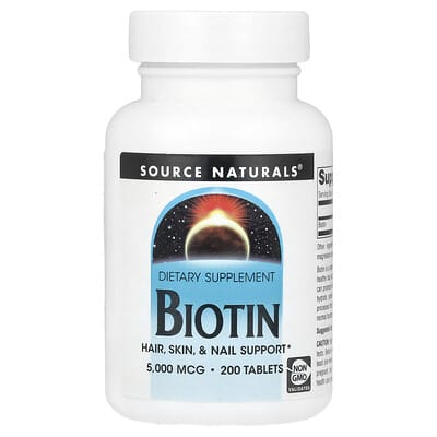 Source Naturals, Biovitamins, 5000 mcg, 200 Tablets