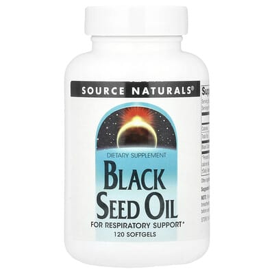 Source Naturals, Black Seed Oil, 120 Capsules (500 mg per Capsule)