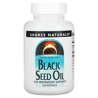 Source Naturals, Aceite de semilla negra, 120 cápsulas blandas