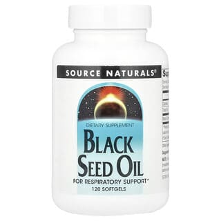 Source Naturals, Minyak Habbatussauda, 2.000 mg, 120 Kapsul Gel Lunak (1.000 mg per Kapsul Gel Lunak)