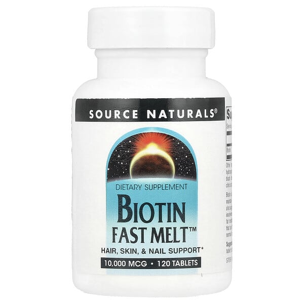 Biotin Fast Melt™, 10,000 mcg, 120 Tablets