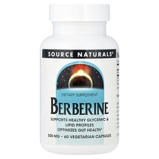 Source Naturals, Берберин, 500 мг, 60 вегетарианских капсул
