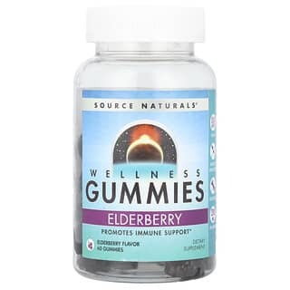 Source Naturals, Gomitas de bienestar, Saúco`` 60 gomitas