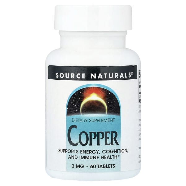 Copper, 3 mg, 60 Tablets
