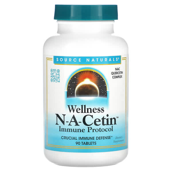 Source Naturals, Wellness N-A-Cetin, 90 Tablets