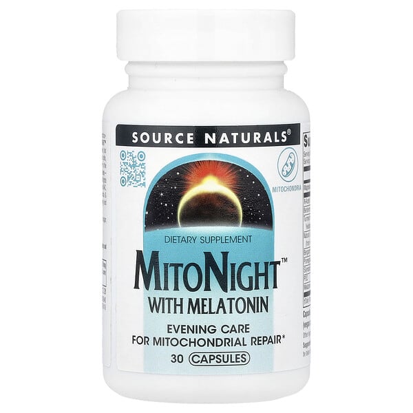 MitoNight™ With Melatonin, 30 Capsules