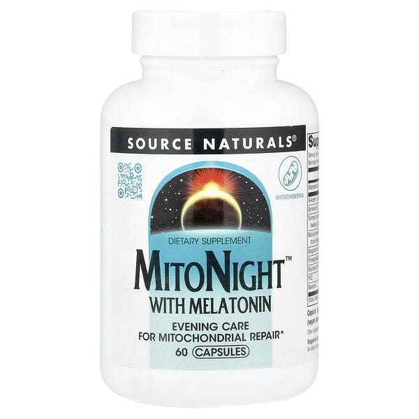 MitoNight™ With Melatonin, 60 Capsules
