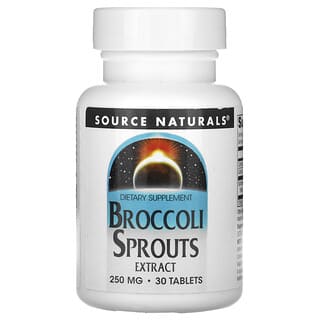 Source Naturals, Extracto de brotes de brócoli, 500 mg, 30 comprimidos (250 mg por comprimido)