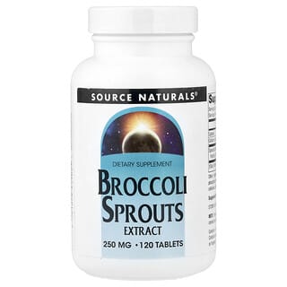 Source Naturals, Ekstrakt z kiełków brokułów, 250 mg, 120 tabletek (125 mg na tabletkę)