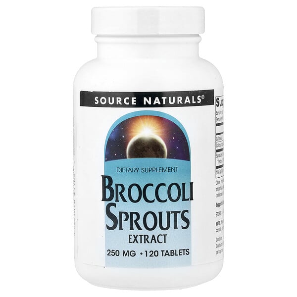 Source Naturals, Broccoli Sprouts Extract, 250 mg, 120 Tablets