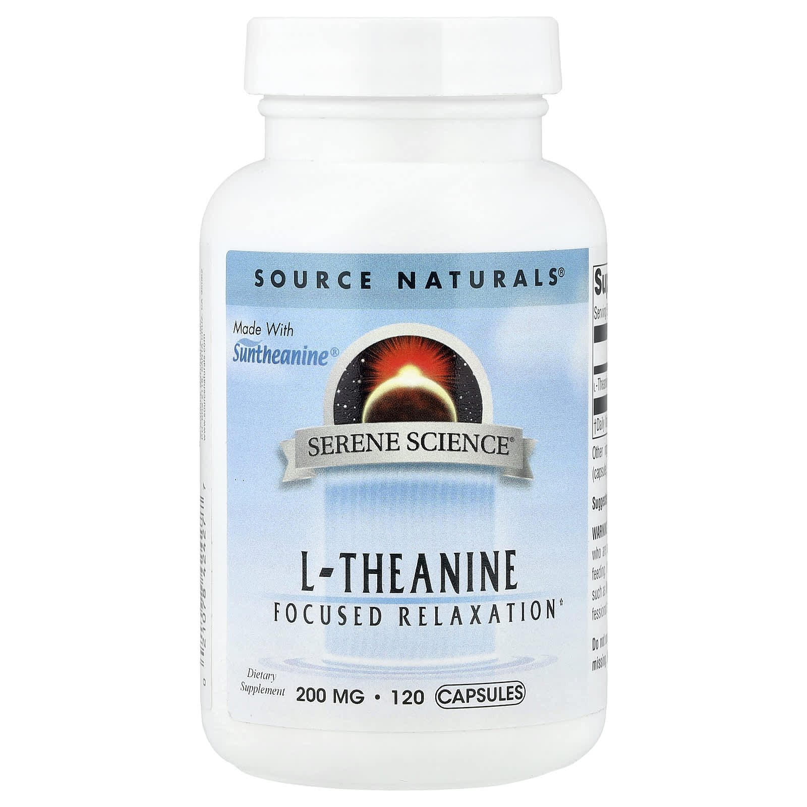 Source Naturals, L-теанин, 200 мг, 120 капсул