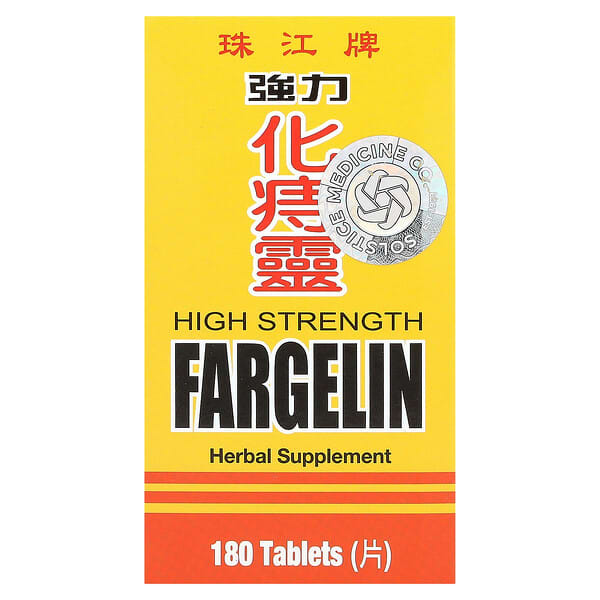 Chu Kiang Brand Fargelin, High Strength, 180 Tablets